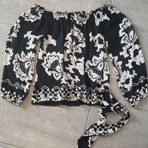 Black and White blouse